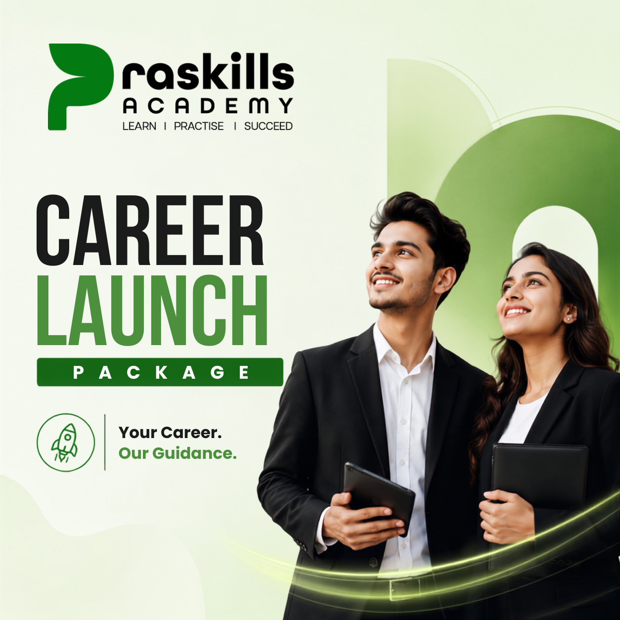 Career Launch Package course — Praskills Academy job readiness program that prepares you for ATS-proof resumes, interviews, LinkedIn, and first employer-ready deliverables